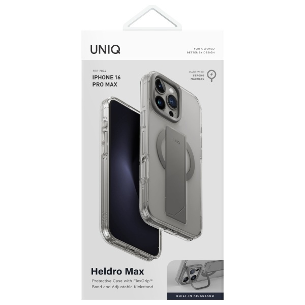 UNIQ etui Heldro Max iPhone 16 Pro Max    6.9" Magclick Charging przezroczysty/clear lucent