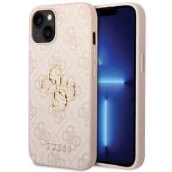 Guess GUHCP15M4GMGPI iPhone 15 Plus / 14 Plus 6.7" różowy/pink hardcase 4G Big Metal Logo