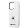 Karl Lagerfeld Silicone Choupette case for iPhone 14 Pro Max - white