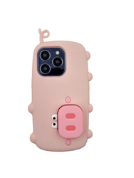 ETUI CASE 3D PIG Z PODSTAWKĄ IPHONE 13 PRO