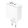 JELLICO ładowarka sieciowa EU20 GaN PD 65W 2xUSB-C + 1xUSB QC3.0 Biały