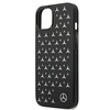 Etui Mercedes Silver Stars Pattern na iPhone 13 mini - czarne