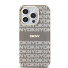 DKNY DKHMP15LHRHSEE iPhone 15 Pro6.1" beżowy/beige hardcase IML Mono & Stripe MagSafe