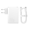 Baseus GaN5 Pro szybka ładowarka 2xUSB-C+USB 140W EU biała (CCGP100202)
