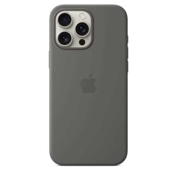 APPLE SILICONE CASE MYYV3ZM/A IPHONE 16 PRO MAX STONE GRAY OPEN PACKAGING