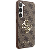 Guess GUHCS23S4GMGBR S23 S911brązowy/brown hardcase 4G Big Metal Logo