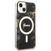 Guess GUHMP14SHTMRSK iPhone 14 / 15 / 136.1" czarny/black hardcase Golden Marble MagSafe