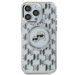 Karl Lagerfeld KLHMP16XHMCKMHT iPhone 16 Pro Max 6.9" przezroczysty/transparent IML Monogram Karl&Choupette Head MagSafe