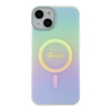 Guess GUHMP15MHITSQ iPhone 15 Plus / 14 Plus 6.7" turkusowy/turquoise hardcase IML Iridescent MagSafe