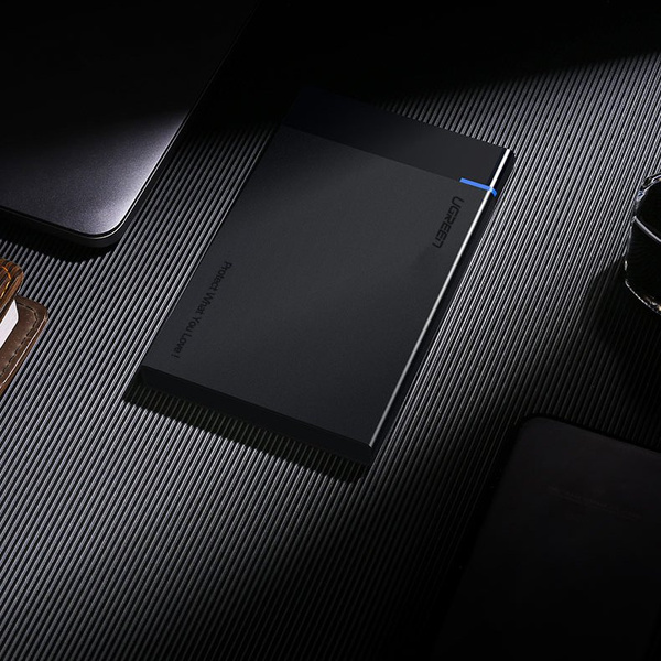 Ugreen bay for HDD SSD disk housing 2.5 '' SATA USB 3.2 Gen 1 (5 Gbps) micro USB SuperSpeed + 0.5 m cable black (US221 30848)