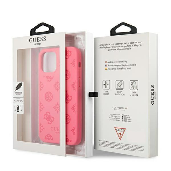 Guess GUHCP12LLSPEFU iPhone 12 Pro Max6,7" fuksja/fuchsia hard case Peony Collection