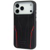 Etui Audi R8 Genuine Leather MagSafe do  iPhone 17 Pro czarno-czerwony
