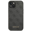 Guess GUHCP14SG4GFGR iPhone 14 / 15 / 136.1" szary/grey hard case 4G Metal Gold Logo
