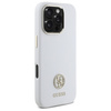 Guess GUHCP16XM4DGPH iPhone 16 Pro Max   6.9" biały/white hardcase Silicone Logo Strass 4G