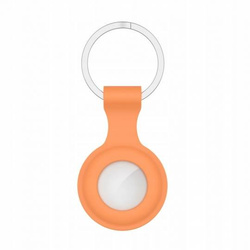 TTECH-PROTECT ICON ELASTIC CASE KEY RING PENDANT FOR APPLE AIRTAG LOCATOR ORANGE