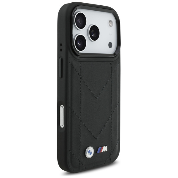 Etui BMW M Quilted Logo MagSafe do       iPhone 17 Pro czarny