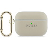 Etui Guess Grained Classic Logo Hook do  AirPods Pro 3 złoty