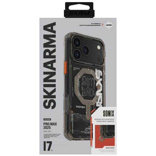 Etui Skinarma Sonix do iPhone 17 Pro Max Magnetic Charging stone