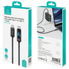 USAMS Kabel USB-C na USB-C 100W 1,2m      Zinc Alloy Fast Charging Data Cable Meteor Series SJ744USB01 (US-SJ744)