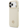 Etui Guess Grained Strass Logo MagSafe   do iPhone 17 Pro Max beżowy