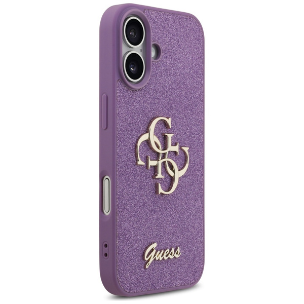 Etui Guess Fixed Glitter Big 4G do       iPhone 17 liliowy