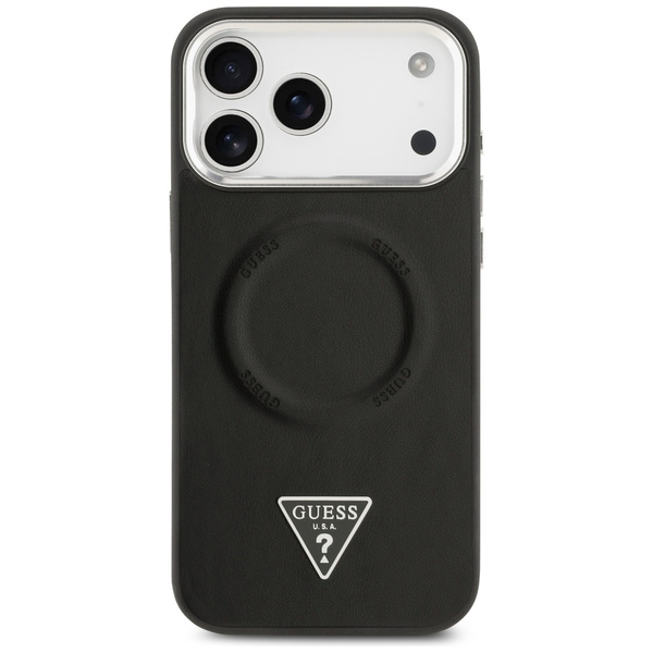 Etui Guess Triangle Logo MagSafe do      iPhone 17 Pro Max czarny