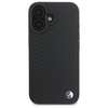 BMW BMHMP16S23RDDK iPhone 16 6.1"         czarny/black hardcase Sign Leather Diamond Metal Logo MagSafe