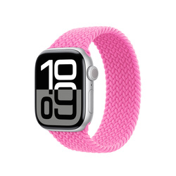 Apple Opaska  APPLE WATCH BRAIDED SOLO LOOP 44/45/46/49MM SIZE 6 RASPBERRY ORYGINALNA PLOMBA