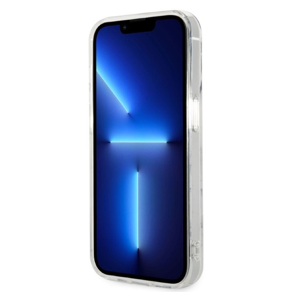 Zestaw Guess GUBPP14XHMEACSH Case+ Charger iPhone 14 Pro Max 6,7" biały/white hard case Marble MagSafe