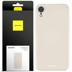Spacecase Etui Silicone Case iPhone Xr bone