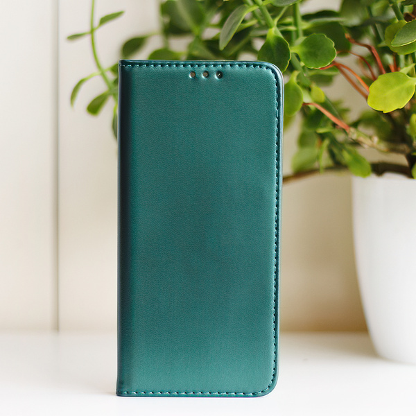 Etui Smart Magnetic do Motorola Moto G32 ciemnozielone