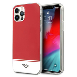 MINI MIHCP12MPCUBIRE IPHONE 12/12 PRO 6,1" CZERWONY/RED HARD CASE STRIPE COLLECTION