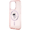 Etui Karl Lagerfeld IML Choupette MagSafe na iPhone 15 Pro - różowe