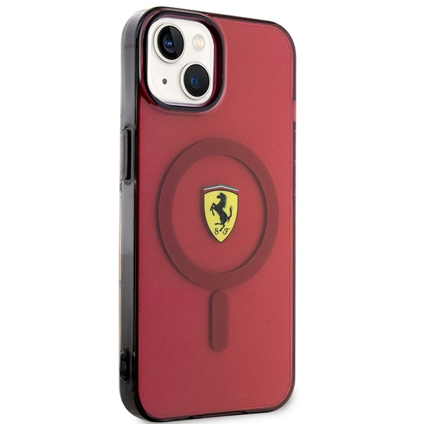 Etui Ferrari Translucent MagSafe na iPhone 14 - czerwone