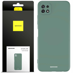 Spacecase Etui Silicone Case Galaxy A22 5G dark green