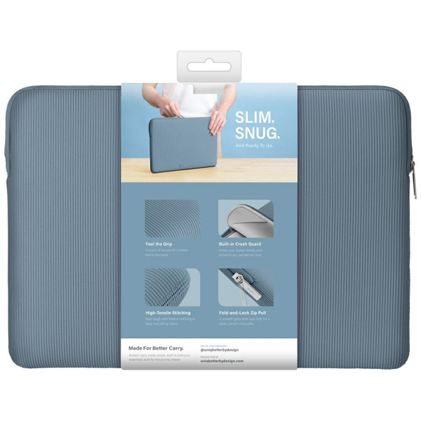 Torba na laptopa UNIQ Cyprus Ridge       Edition Laptop Sleeve 14" water-resistant neoprene niebieski