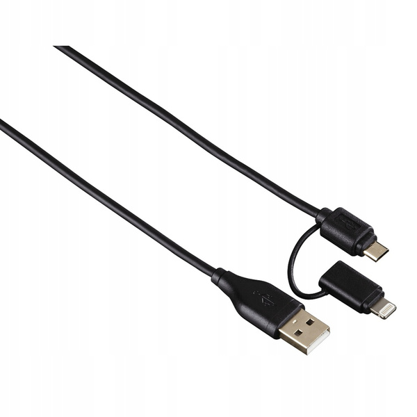 HAMA USB cable 2in1 Micro USB/Apple Lightning 1.2 m