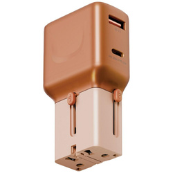 Ładowarka sieciowa Energea TravelGo Adapter 35 USB-A/USB-C 35W pomarańczowy