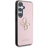 Etui Guess Grained Big 4G Logo Small     Classic Logo do Samsung Galaxy S25 różowy