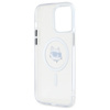 Karl Lagerfeld KLHMP13XHLSCHH iPhone 13   Pro Max 6.7" biały/white hardcase IML Metal Choupette Head MagSafe