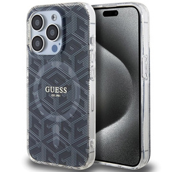 GUESS GUHMP15LHGCUSTGK IPHONE 15 PRO 6.1 "BLACK/BLACK HARDCASE IML GCUBE MAGSAFE