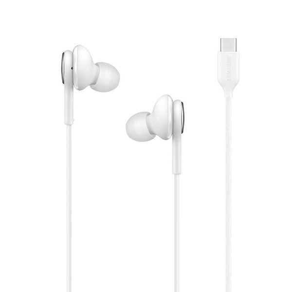 Samsung AKG przewodowe słuchawki dokanałowe USB-C biały (EO-IC100BWEGEU)