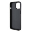 KARL LAGERFELD KLHCP15SPKLPKLK IPHONE 15/14/13 6.1 "BLACK / BLACK HARDCASE LEATHER MONOGRAM HOT STAMP METAL LOGO