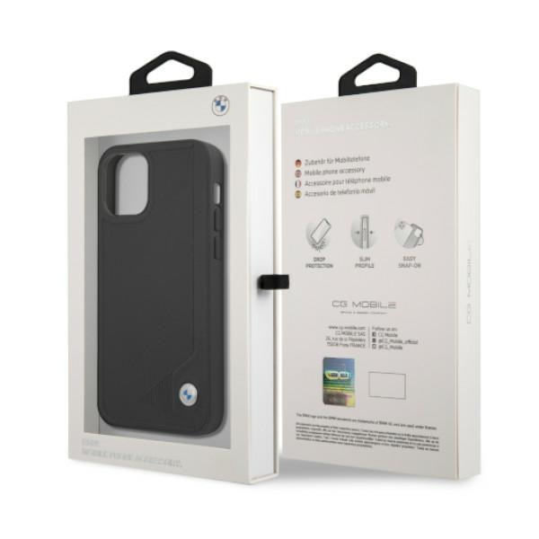 Etui BMW BMHCP12LRCDPK iPhone 12 Pro Max6,7" czarny/black hardcase Leather Deboss