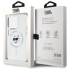 Karl Lagerfeld KLHMP15XHLSCHH iPhone 15   Pro Max 6.7" biały/white hardcase IML Metal Choupette Head MagSafe