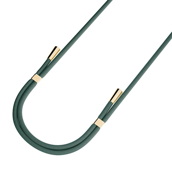 3MK EasyClip Dark Green (gold) smycz do telefonu