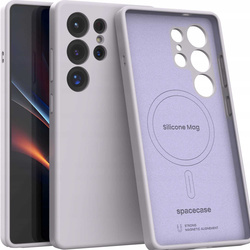 Spacecase Etui Silicone Mag Galaxy S25 Ultra light purple