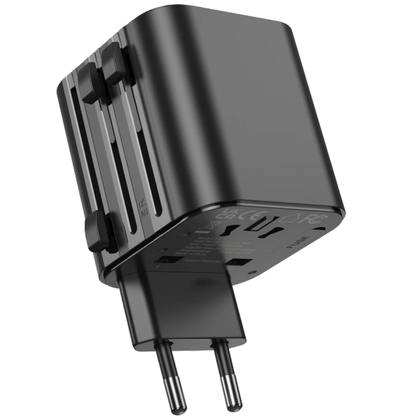JELLICO universal travel adapter S7 Max 2500W Black