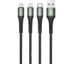 JELLICO cable B11 3w1 3.1A 1.2M Black