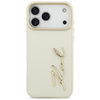 Etui Karl Lagerfeld Karl Script Logo do iPhone 17 Pro Max beżowy